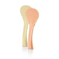 Standing Rice Spoon (2) (Juicy Peach/Cornish Dairy)