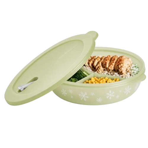 CrystalWave® Divided Dish 850ml (Celery)
