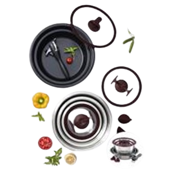 Compact Kitchenware 11 Pcs Set (1.3L, 2.8L, 5.1L, 24cm & 28cm)