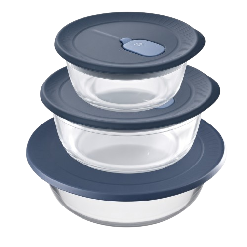Tupperware® Voila™ Glass Food Storage Glass Container Set (3)