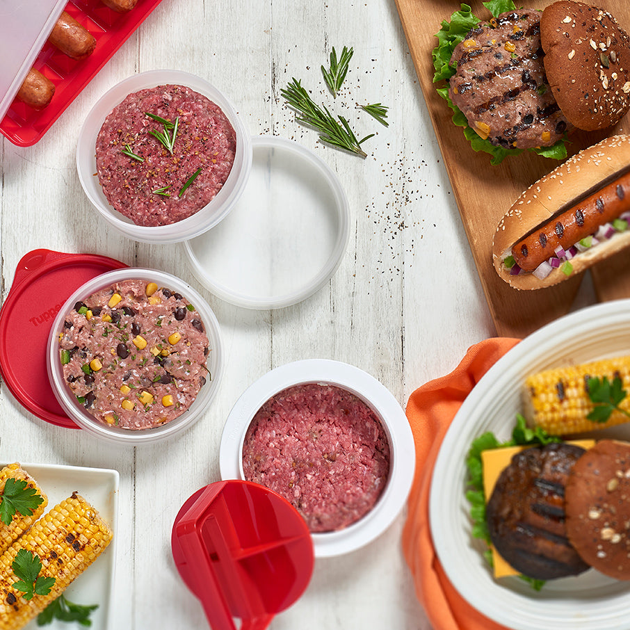 Tupperware® Hamburger Press & Keepers Set | Large Patty Mold & Storage – image 5