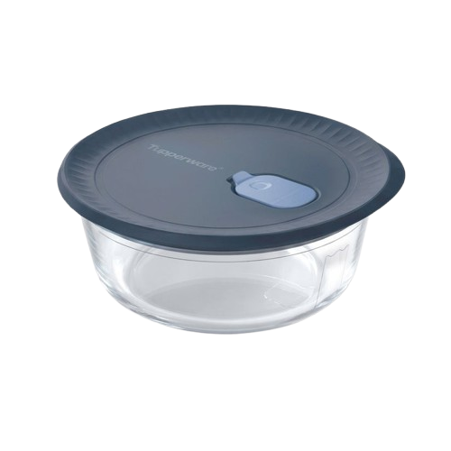Tupperware® Voila™ Glass Food Storage Container Round 1.7L – image 1