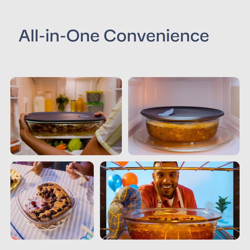 Tupperware® Voila™ Glass Food Storage Container Round 1.7L – image 3