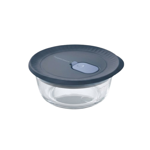 Tupperware® Voila™ Glass Food Storage Container Round 900ml – image 1