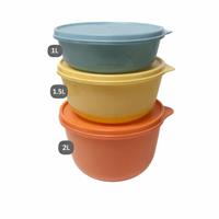 Modular Bowl Set 1L,1.5L,2L (Dolphin, Rich Custard, Cosy Rosy)