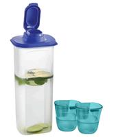 2L SLIMLINE PITCHER & 2 TUMBLERS